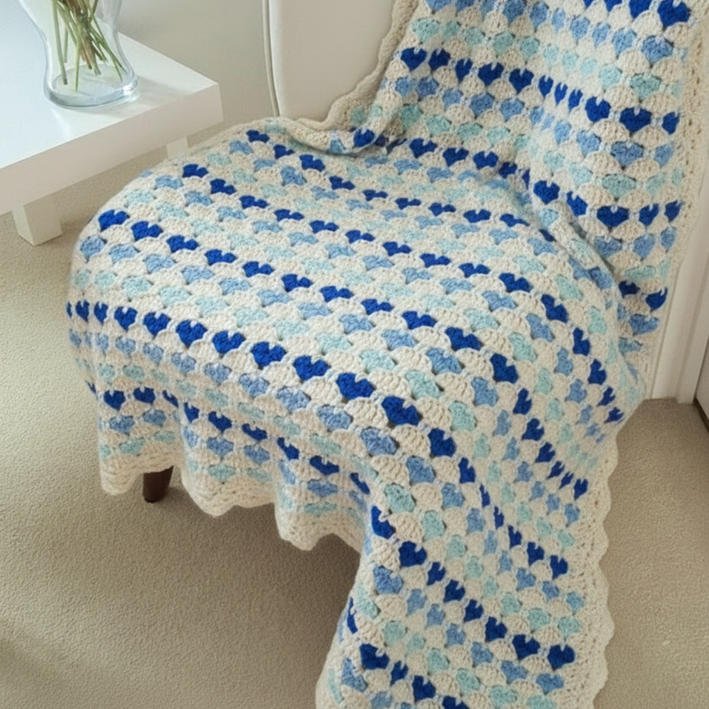 Heart Blanket - Crochet Pattern